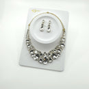 Crystal Necklace Earring Set FJN362 (2PC)