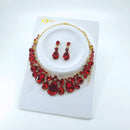 Crystal Necklace Earring Set FJN362 (2PC)