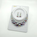 Crystal Necklace Earring Set FJN362 (2PC)