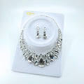 Crystal Necklace Earring Set FJN362 (2PC)