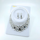 Crystal Necklace Earring Set FJN362 (2PC)