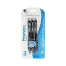 Promarx Retractable Gel Pen 3ct Black