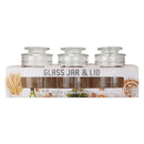 Bonita Home Glass Jar 3pc Set, 16.9oz,  500ml