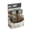 Bonita Home Glass Salt & Pepper Shaker Set, 3.42" x 1.77" x 5.03"