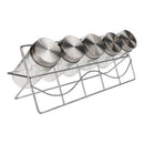Glass Spice Jar Set with Rack - 80ml