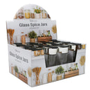 Bonita Home Glass Spice Jar with Black Lid
