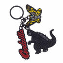 GODZILLA & MOTHRA METAL KEYCHAIN