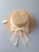 FASHION LACE BOW SUN HATS