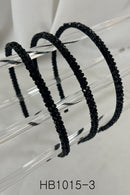 Crystal Thin Headband HB1015-3 (12PC)