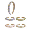 Pearl Charm Decor Lace Headband HB1226-4 (12PC)