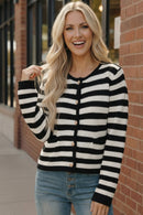 The Parisian Stripe Cardigan (Open Pack)