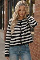 The Parisian Stripe Cardigan (Open Pack)