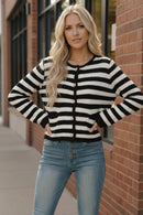 The Parisian Stripe Cardigan (Open Pack)