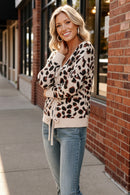Leopard Love Lace-Up Cardigan (Open Pack)