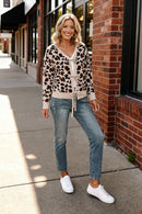 Leopard Love Lace-Up Cardigan (Open Pack)