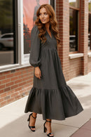 Slate Serenade Maxi Dress (Open Pack)
