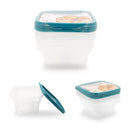 Home Essentials Food Container with Blue Lid 3pk - 34oz