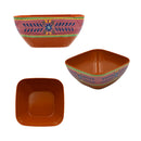 Home Essential Square Talavera Clay Bowl 5.90in
