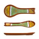 Home Essential Melamine Spoon Rest Holder Talavera 10.75in