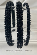 Crystal Thin Headband HB1015-3 (12PC)