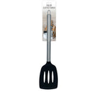 Bonita Home Black Nylon Slotted Turner with Stainless Steel Handle - 13in