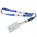 Bonita Home El Salvador Flag Lanyard with Badge Holder - 22in