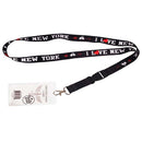Bonita Home, I Love New York Lanyard with Badge Holder - 22in