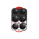 Bonita Home Metal 6 Muffin Pan with Silicone Handle - 11.6in