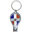 Bonita Home Dominican Republic Flag Nail Clipper/Bottle Opener & Keychain - 2.55in