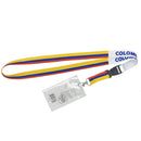 Bonita Home Colombia Flag Lanyard with Badge Holder - 22in