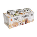 Bonita Home Multi Purpose Glass Jar with Lid, 3ct, 5oz