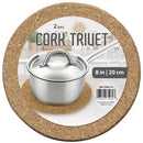 Bonita Home Round Cork Trivet, 2pc Set - 7.8in