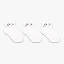STORYi Unisex Sport Athletic Crew Socks ? 3 Pairs (Fits Size 7-11, White) HO028516