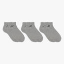 STORYi Men's Low Cut Ankle Socks ? 3 Pairs (One Size Fits Most for Men, Grey) HO028523