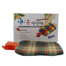 Rubber Hot Water Bag with Soft Plaid Fleece Cover ? Reusable Hot & Cold Therapy Pack (?/? ???)