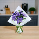 Hands Craft | Purple Lily Flower Bouquet