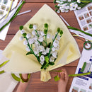 Hands Craft | White Tulip Flower Bouquet Kit