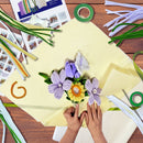 Hands Craft | Yellow & Purple Flower Bouquet Mix