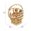 3D Wooden Puzzle Music Box | Starry Night