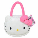 Hello Kitty Head Shaped with Pink Bow Plush Hand Bags