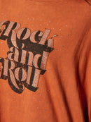 WOMEN'S SHORT SLEEVE ROCK AND ROLL GRAPHIC TOP
