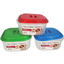Bonita Home Square Plastic Food Container - Assorted Colors