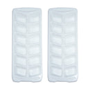 Bonita Home Plastic 12 Ice Cube Mold, 2pk White