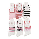 Women's Cute Pink Pattern Socks SS3316-2 (12PC)