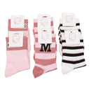 Women's Cute Pink Pattern Socks SS3316-2 (12PC)