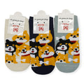 Women's Cute Shiba Dog Cartoon Socks SS3517-2 (12PC)