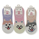 Women's Cute Shiba Dog Cartoon Fake Socks SS3208-107 (12PC)