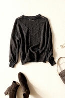Black Lace Sweater