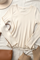 Plus Cream Top