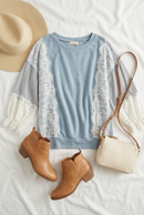 Blue Lace Blouse
